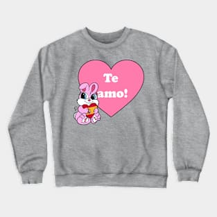 "Te Amo!" Bunny (Spanish) Crewneck Sweatshirt